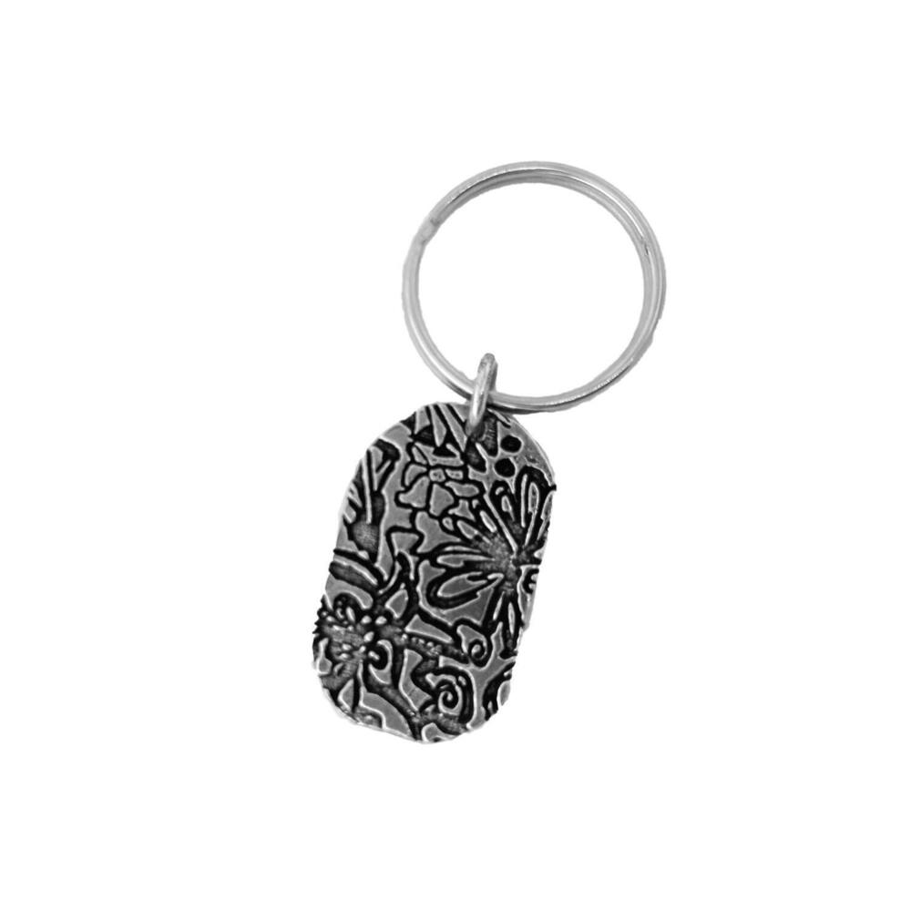 8007 Kindred Spirit Keychain, A1105KC, 1 1/2”, Pewter, 100% Handmade in the